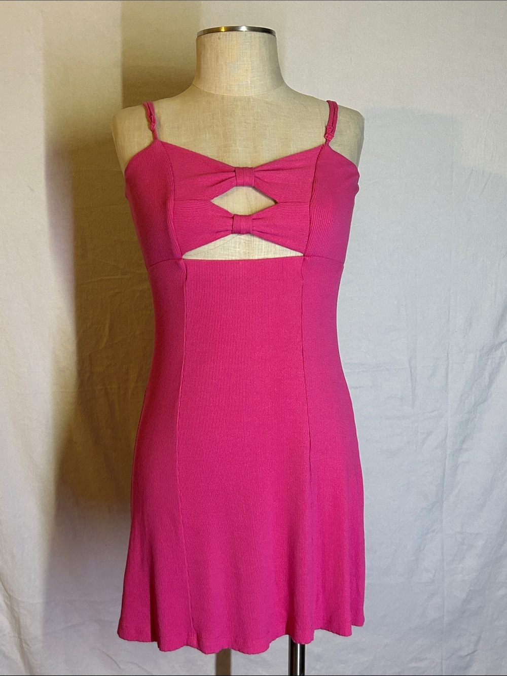 ILLA ILLA Hot Pink Cutout Mini Dress